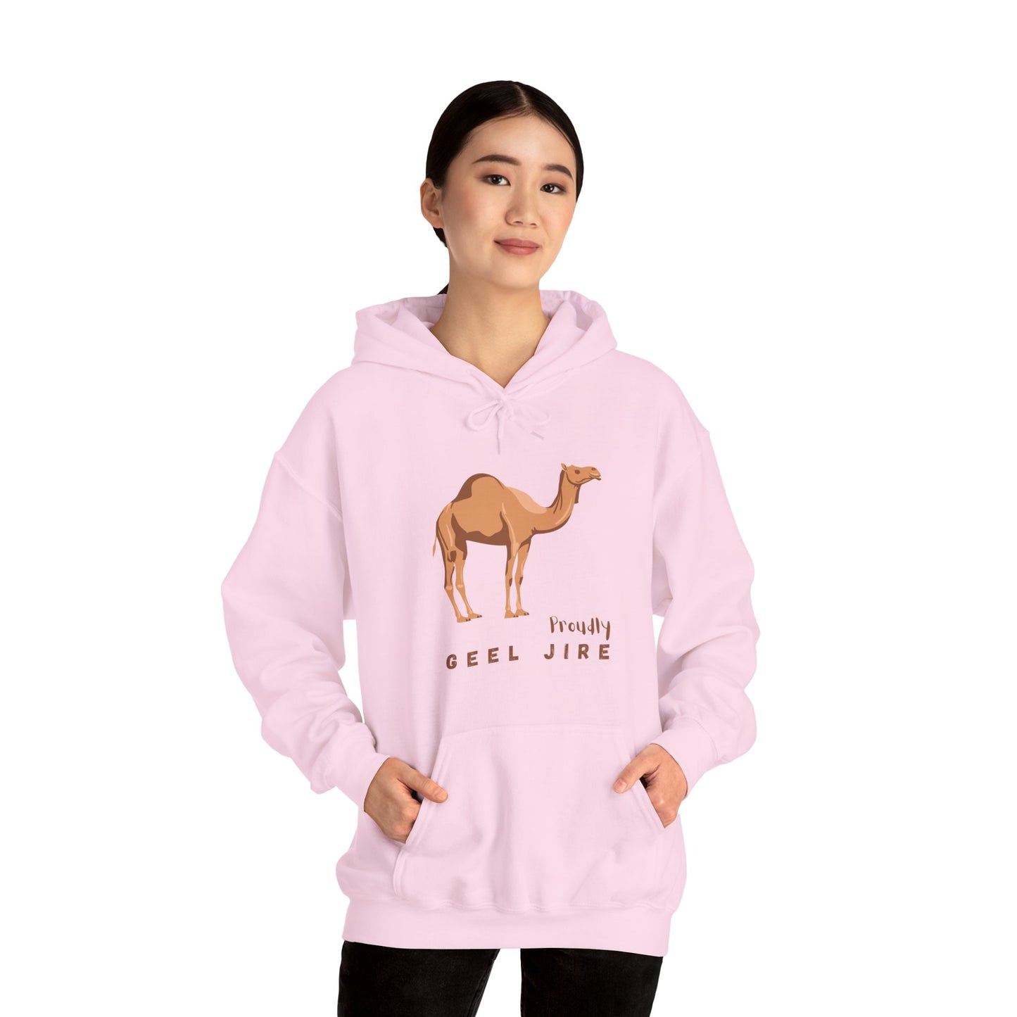 Proudly Geel Jire – Somali Heritage Camel Hoodie