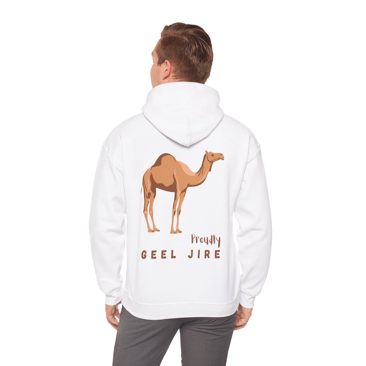 Proudly Geel Jire – Somali Heritage Camel Hoodie