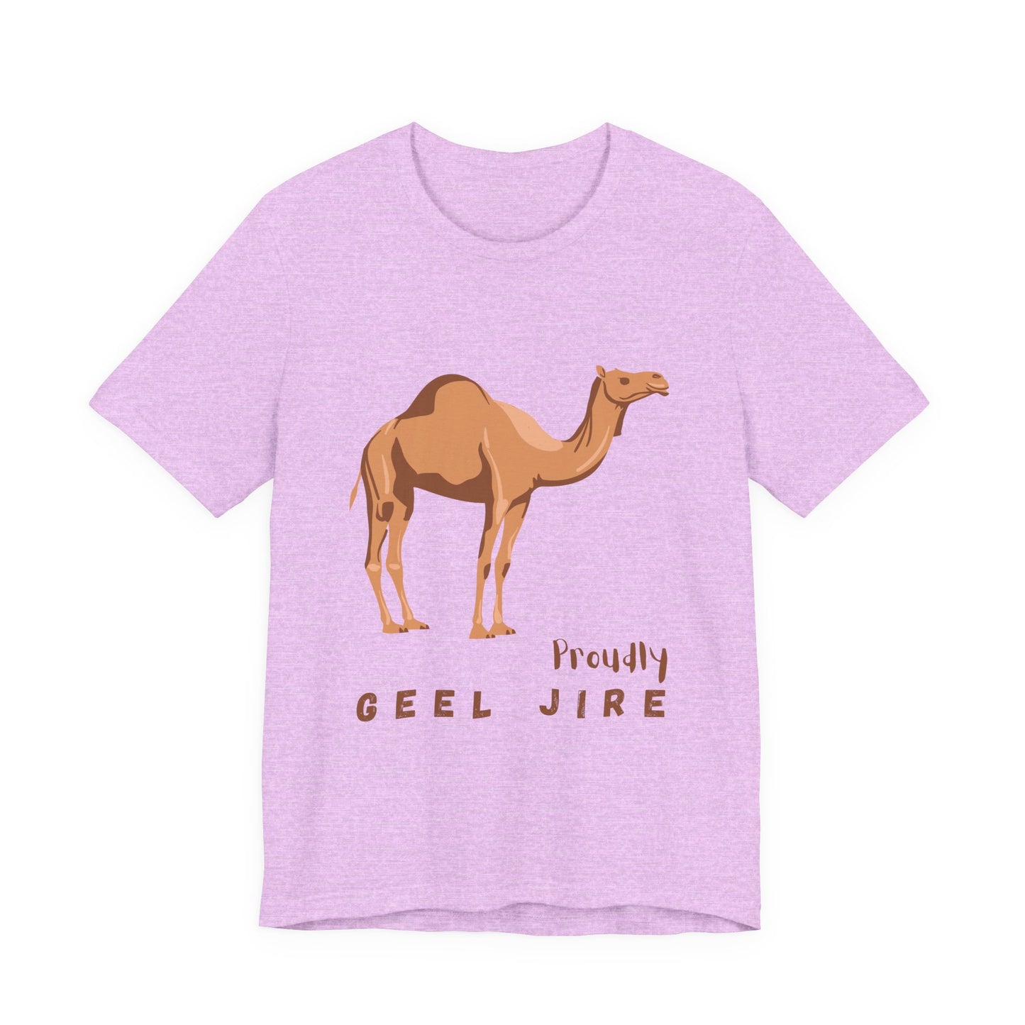 Proudly Geel Jire – Somali Heritage Camel T-Shirt