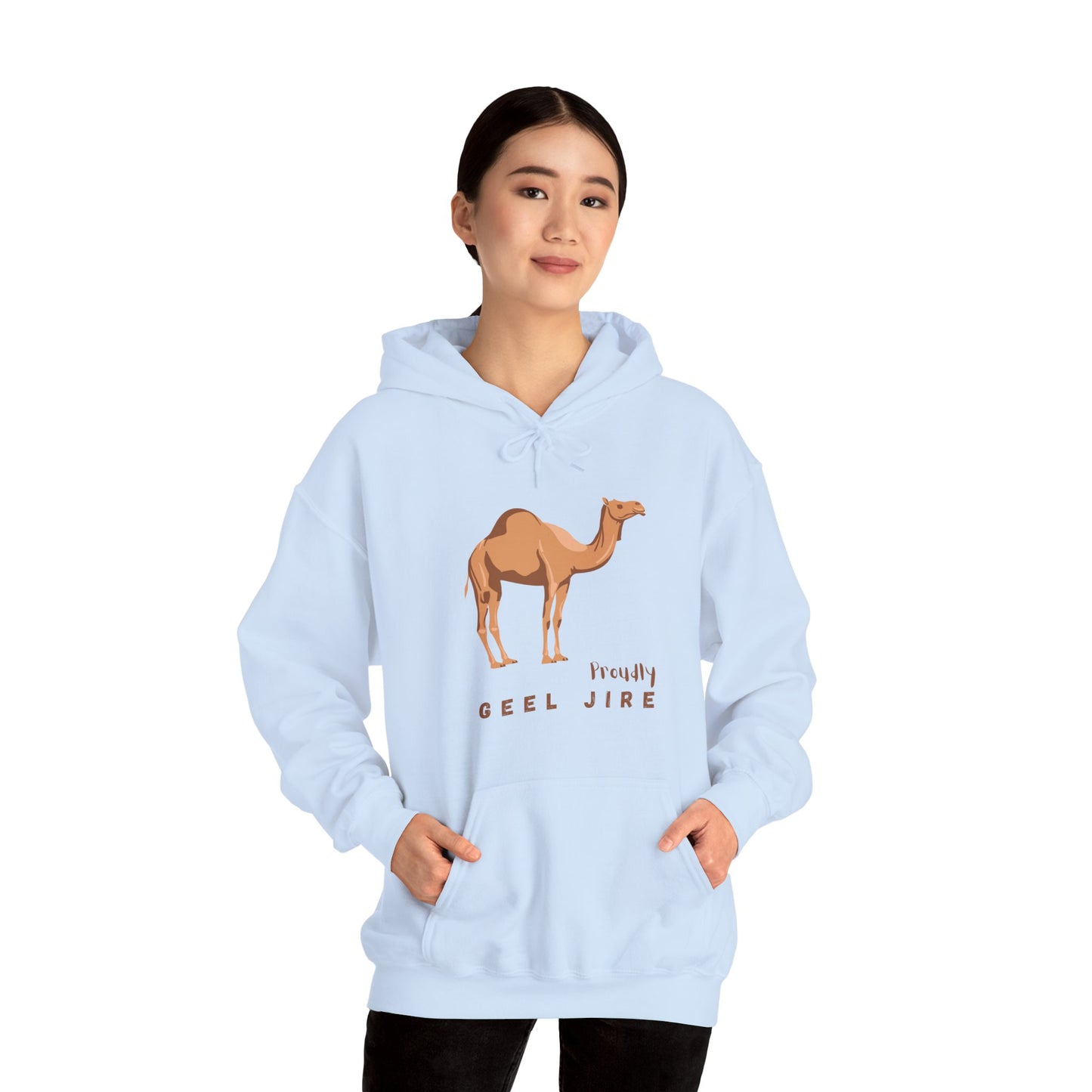 Proudly Geel Jire – Somali Heritage Camel Hoodie