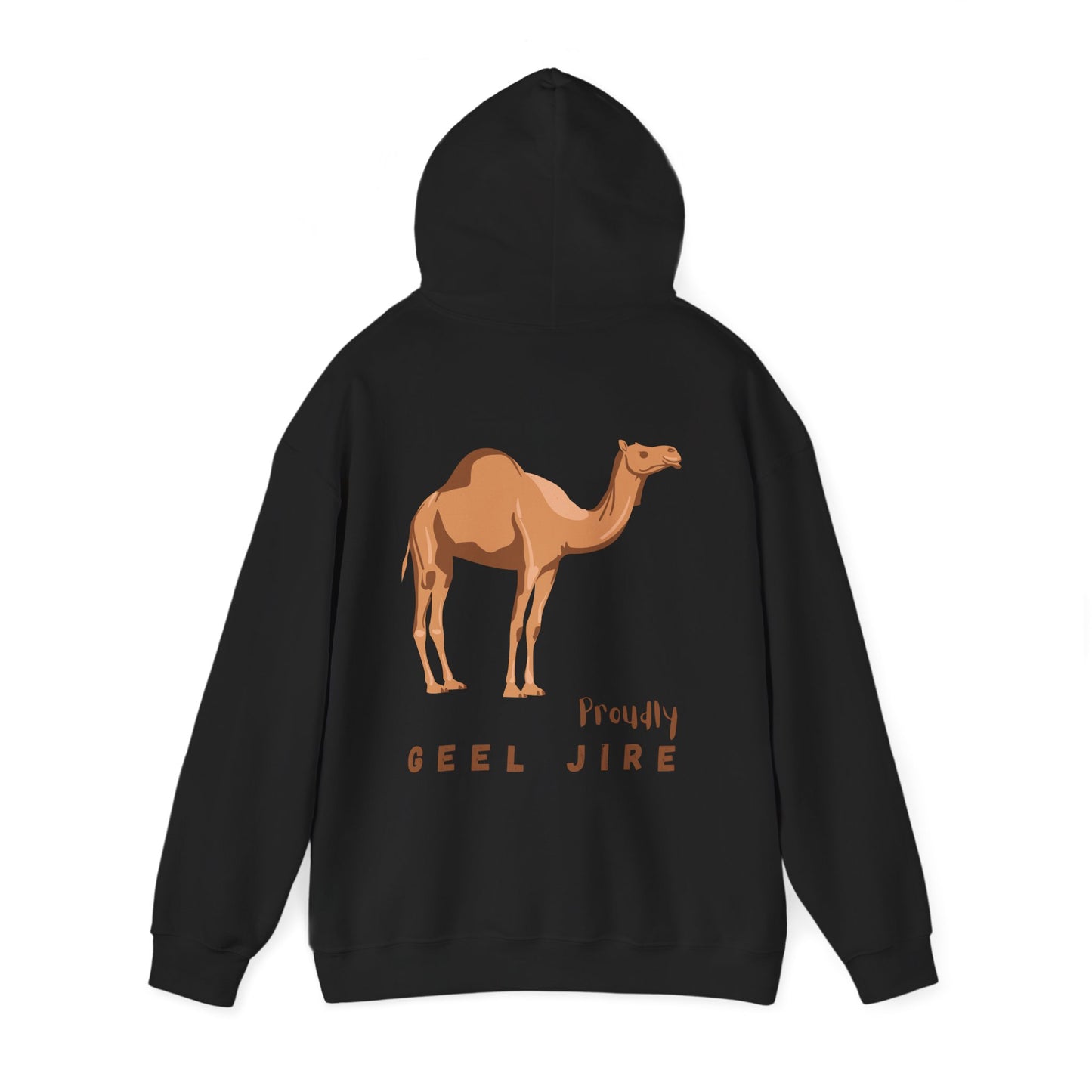 Proudly Geel Jire – Somali Heritage Camel Hoodie