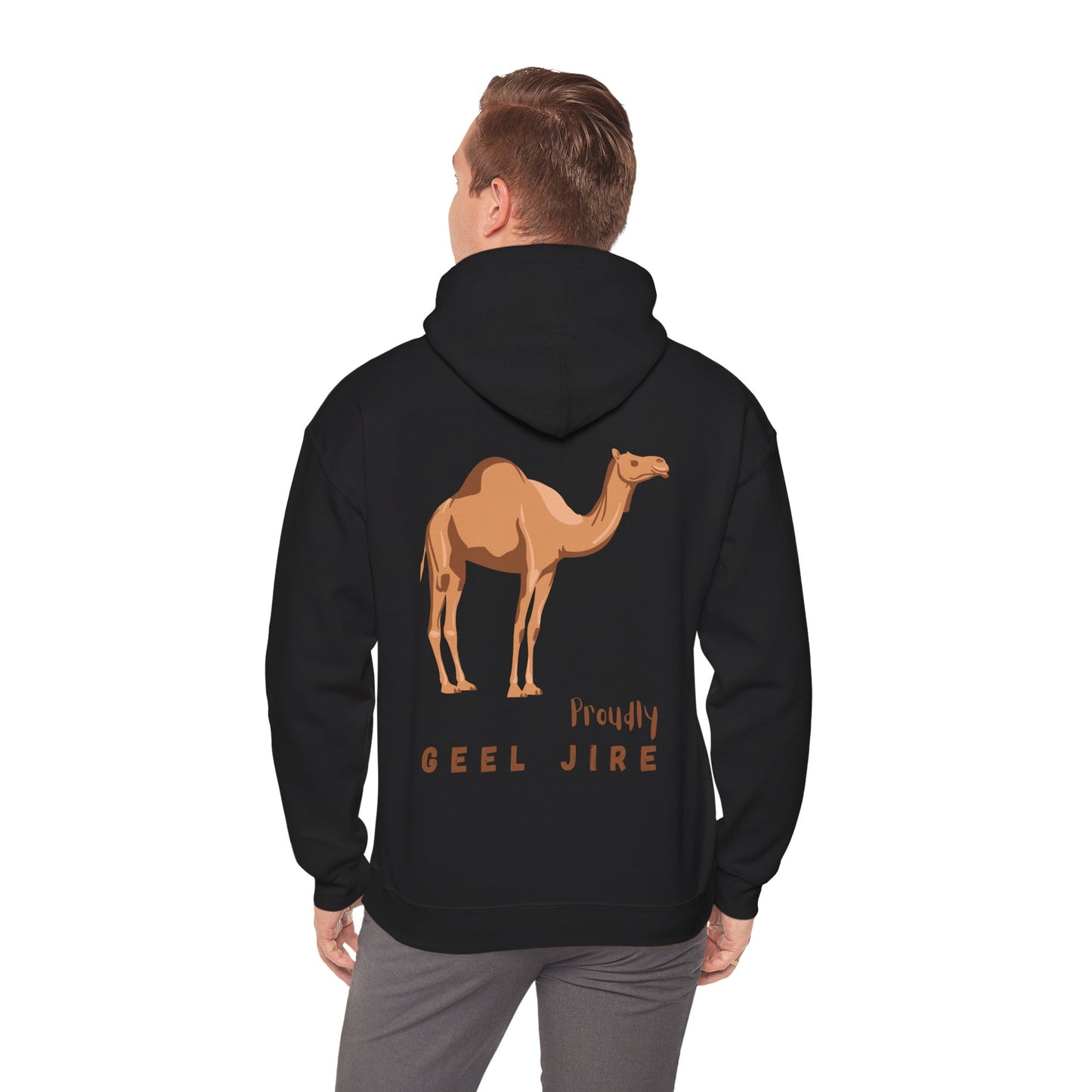 Proudly Geel Jire – Somali Heritage Camel Hoodie