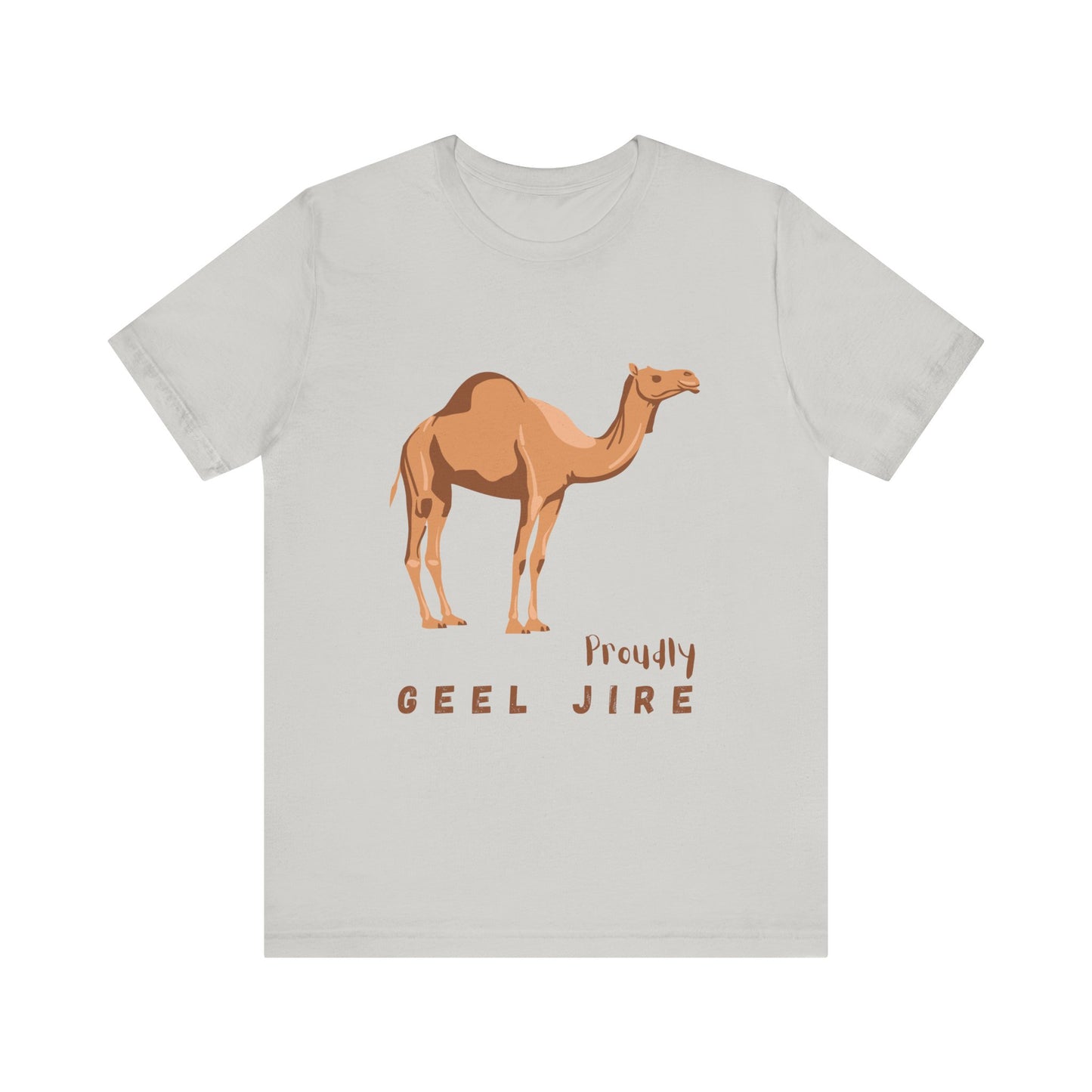 Proudly Geel Jire – Somali Heritage Camel T-Shirt