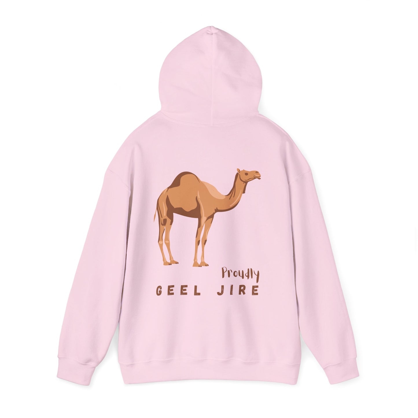 Proudly Geel Jire – Somali Heritage Camel Hoodie