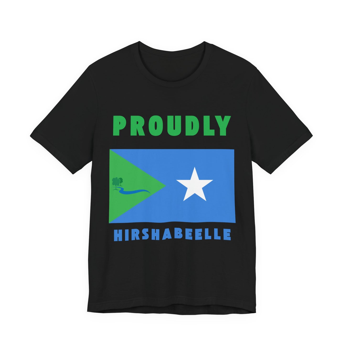 Proudly Hirshabelle – Unisex Short Sleeve T-Shirt