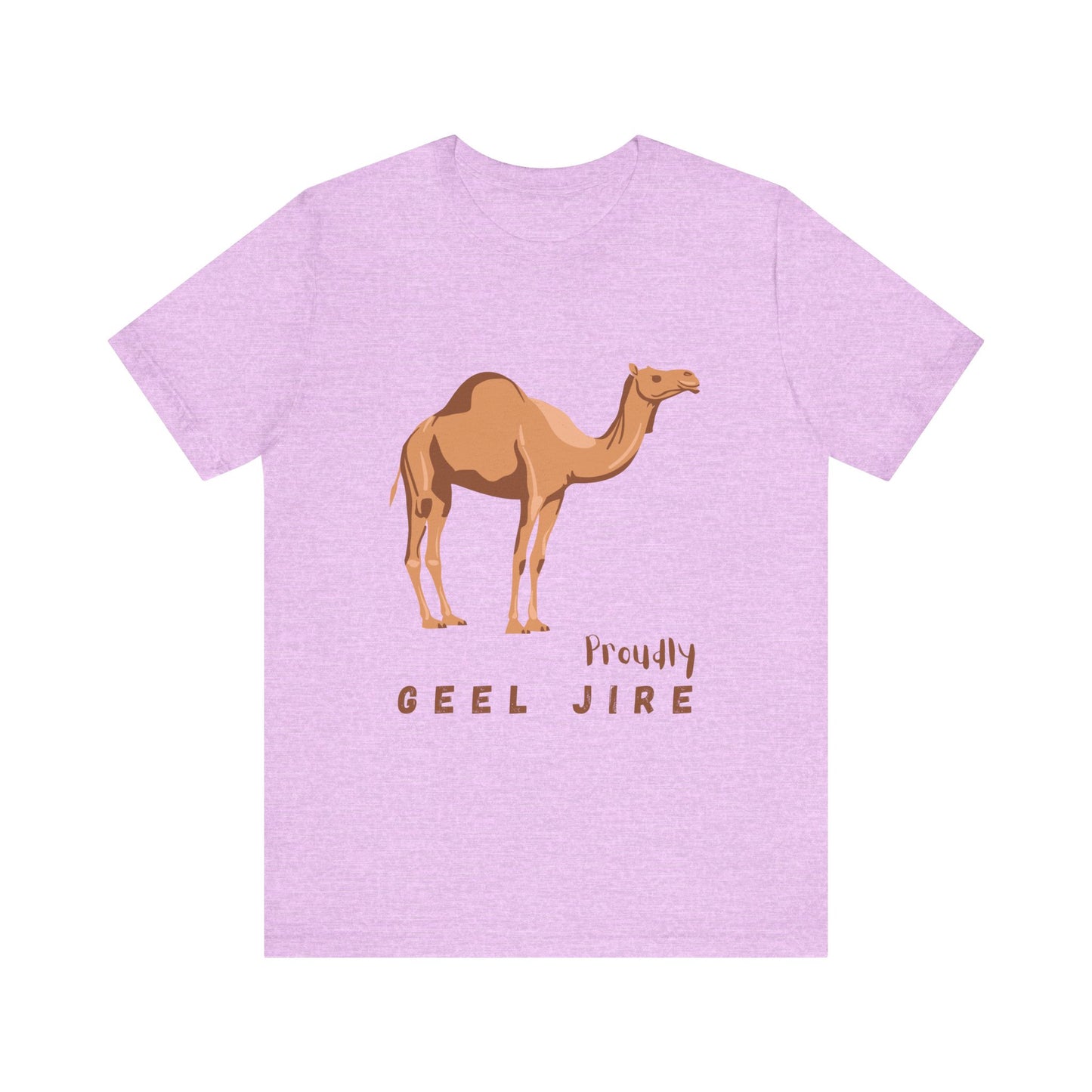 Proudly Geel Jire – Somali Heritage Camel T-Shirt