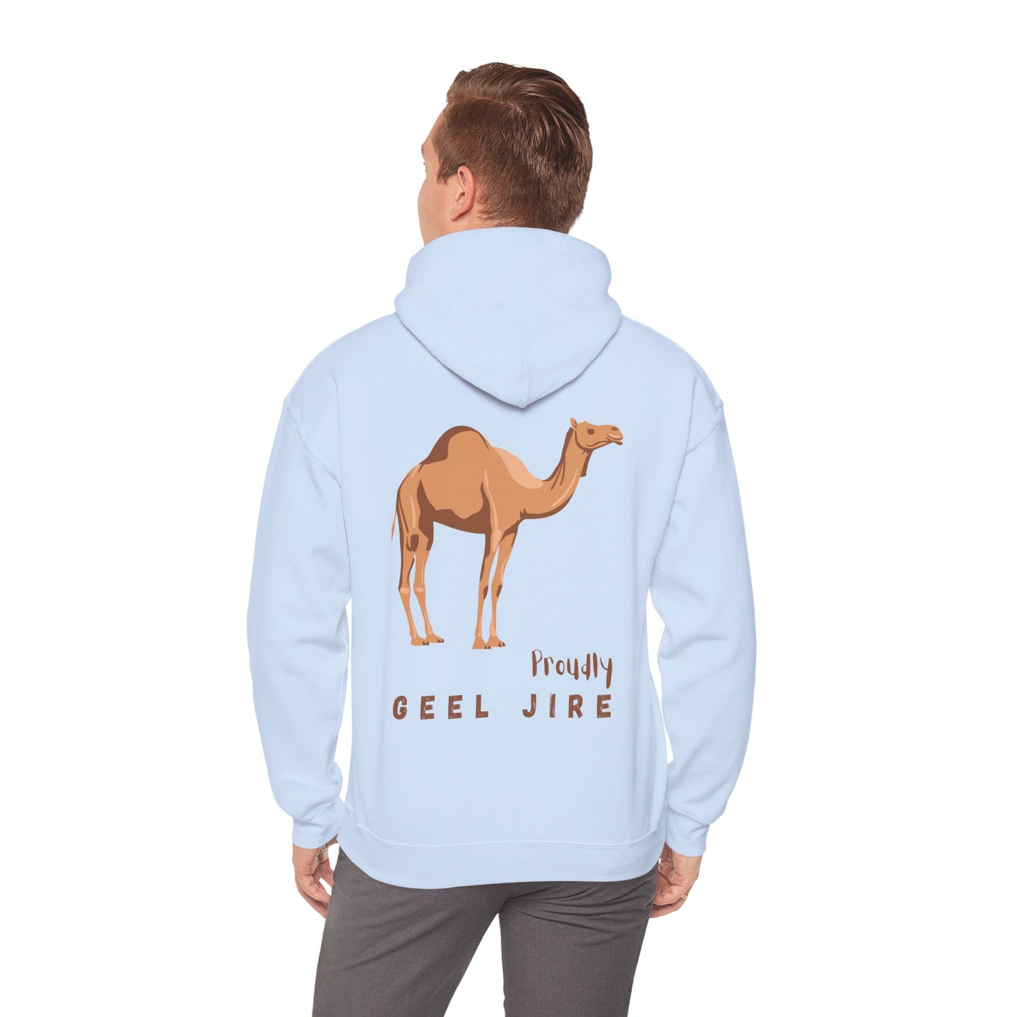 Proudly Geel Jire – Somali Heritage Camel Hoodie