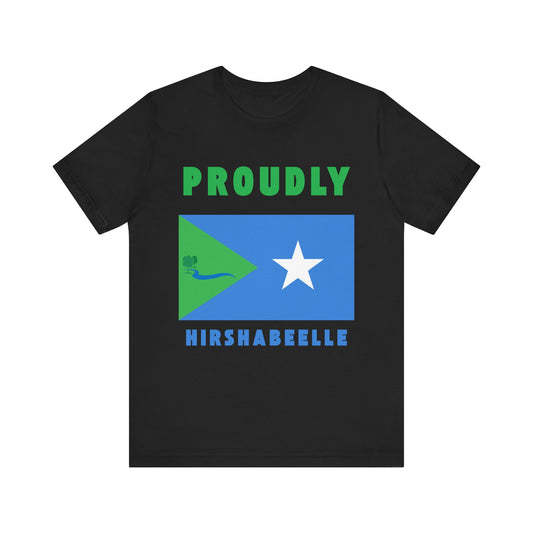 Proudly Hirshabelle – Unisex Short Sleeve T-Shirt