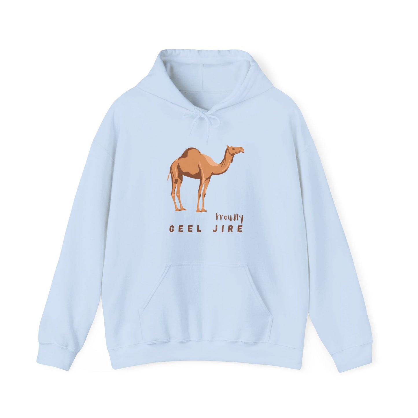 Proudly Geel Jire – Somali Heritage Camel Hoodie