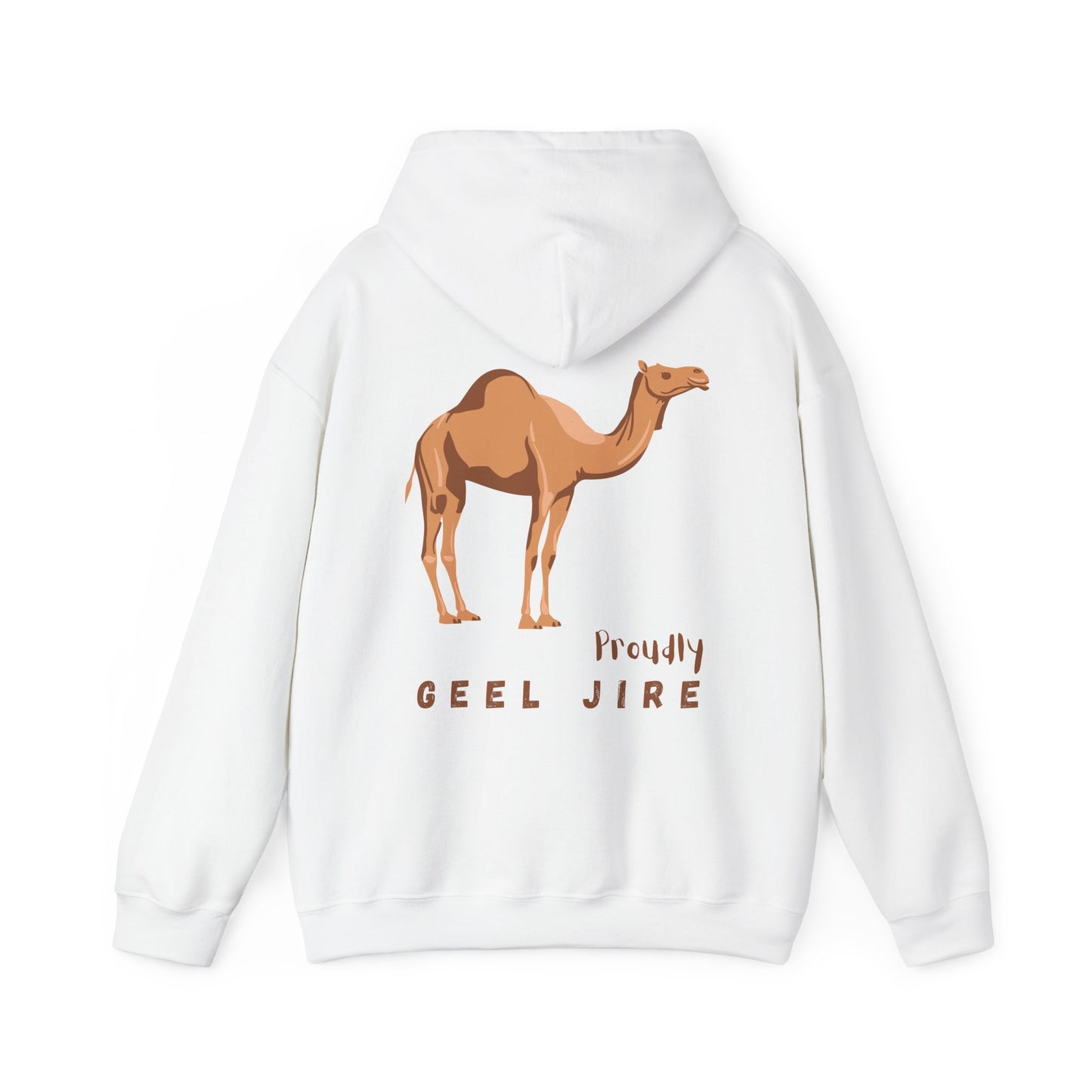 Proudly Geel Jire – Somali Heritage Camel Hoodie