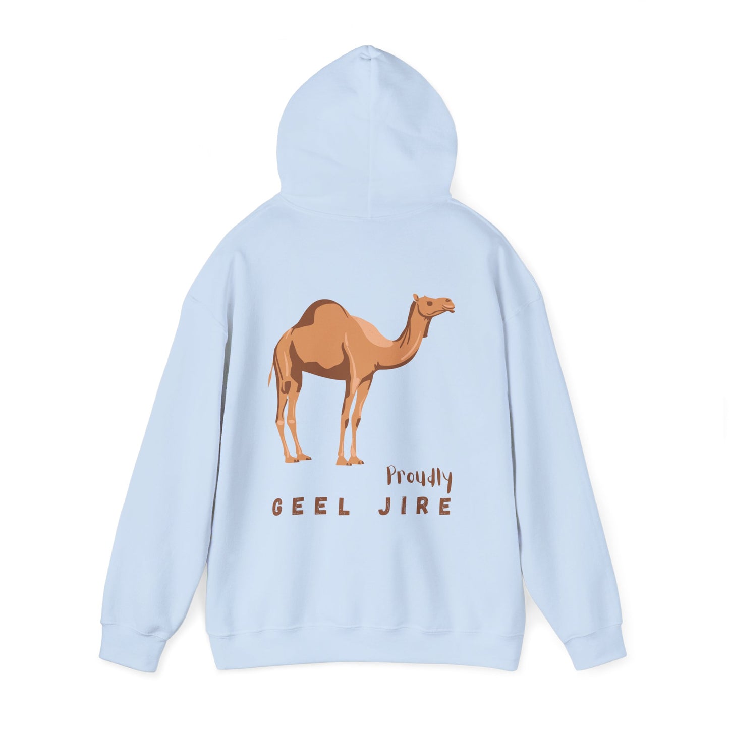 Proudly Geel Jire – Somali Heritage Camel Hoodie