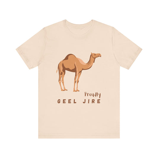 Proudly Geel Jire – Somali Heritage Camel T-Shirt