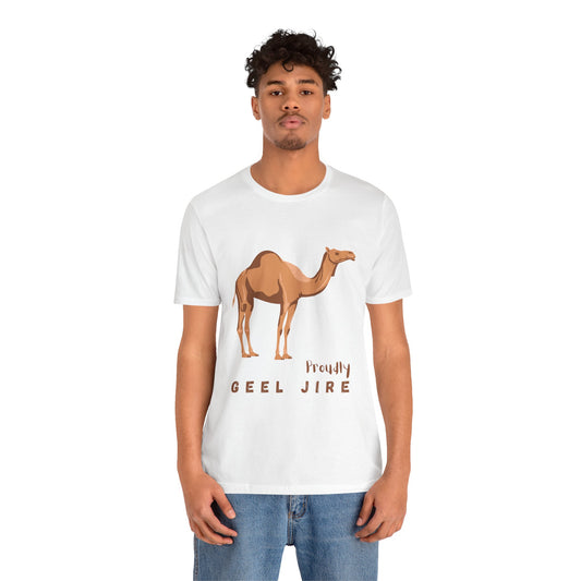 Proudly Geel Jire – Somali Heritage Camel T-Shirt